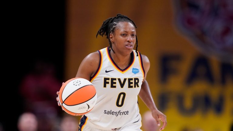 Indiana Fever's Kelsey Mitchell. (Darron Cummings/AP)