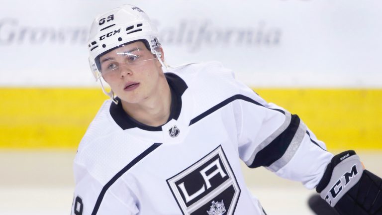 Rasmus Kupari at a game against the Calgary Flames in Calgary, Alta., on March 28, 2023. (Larry MacDougal/CP)