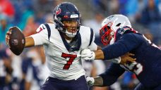 No. 2 pick C.J. Stroud struggles in his pre-season debut as Texans defeat Patriots