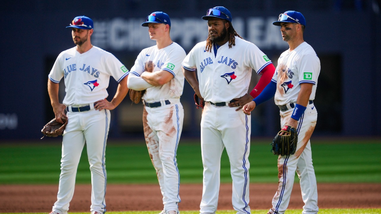 Download Matt Chapman Wearing Blue Jays Jersey Wallpaper