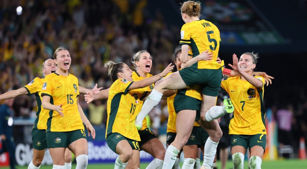 Australia make history by defeating France on penalty kicks to reach