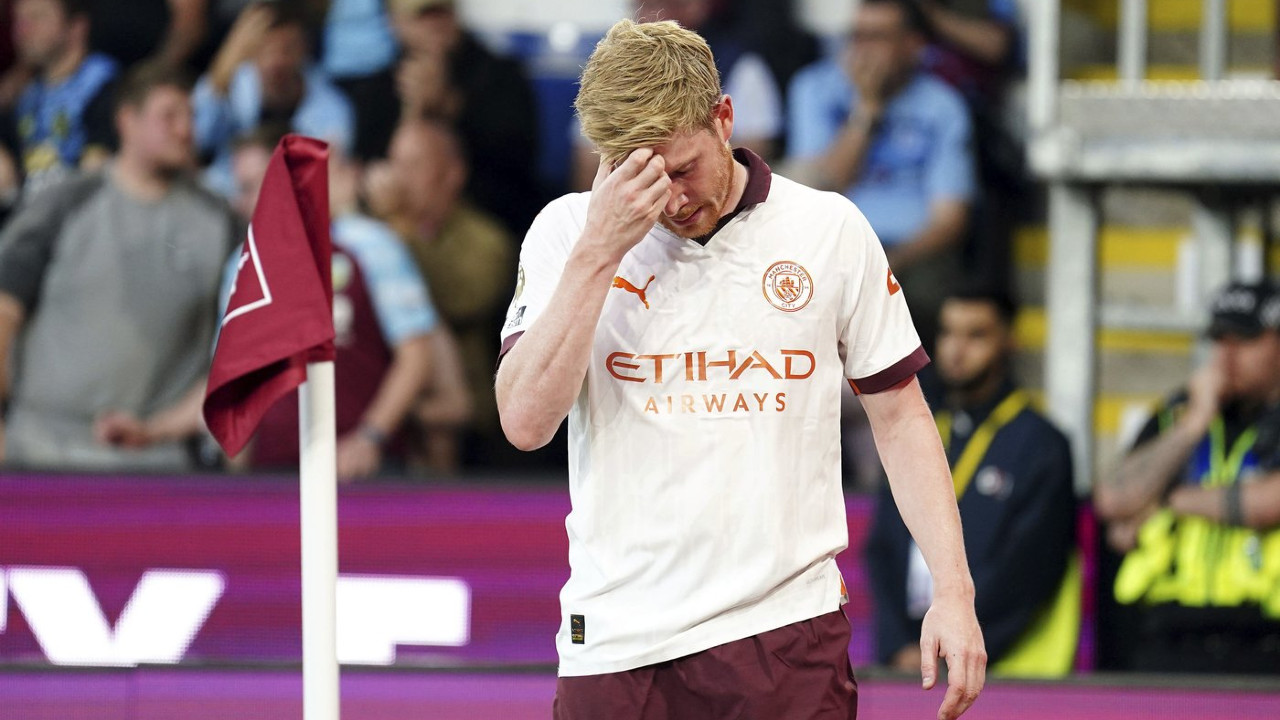 Man City’s De Bruyne out for ‘three or four months’ with hamstring injury