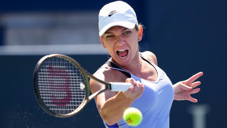 Two-time Grand Slam champion Simona Halep returned to professional tennis after getting her doping suspension reduced on appeal. (Nathan Denette/CP)