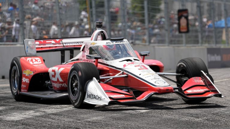 Scott McLaughlin won his second straight race at Barber Motorsports Park, giving Team Penske a much-needed triumph on Sunday. (George Walker IV/AP)