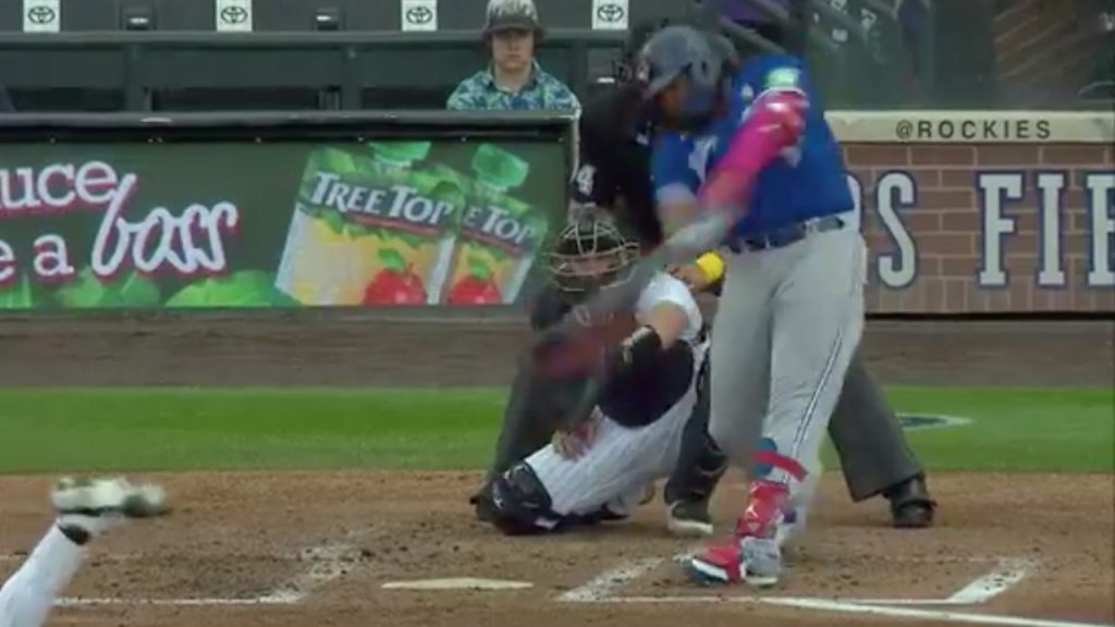 Vlad Guerrero Jr.'s first Triple-A home run a monster shot