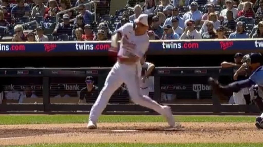 Minnesota Twins - Kyle Farmer waits for his turn to bat