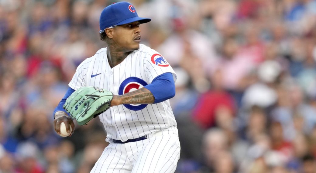 Marcus Stroman of the Chicago Cubs delivers a pitch against the in 2023