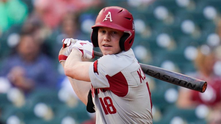 The Baltimore Orioles have recalled top prospect Heston Kjerstad (18) from triple-A. (Matt Patterson/AP)