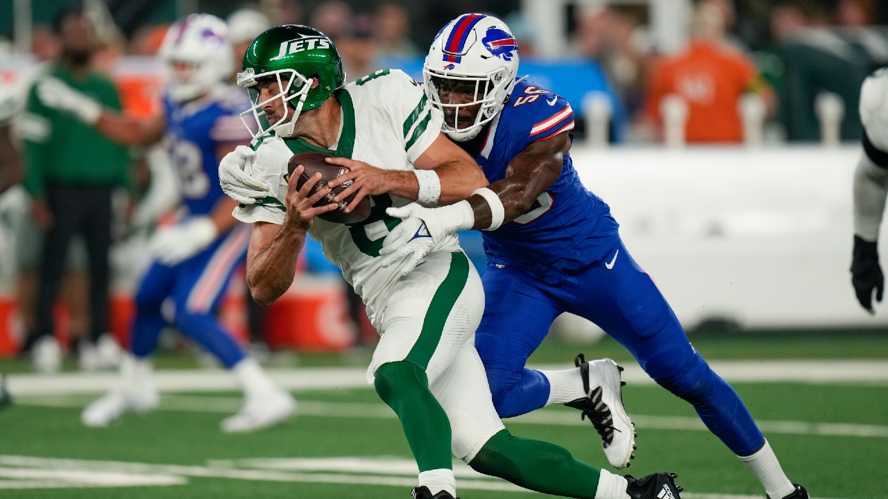 Jets overcome Aaron Rodgers injury to beat Bills on punt return TD in  overtime