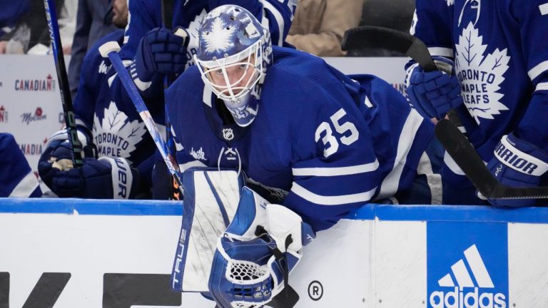 Toronto Maple Leafs goaltender Ilya Samsonov. (Frank Gunn/CP Photo)