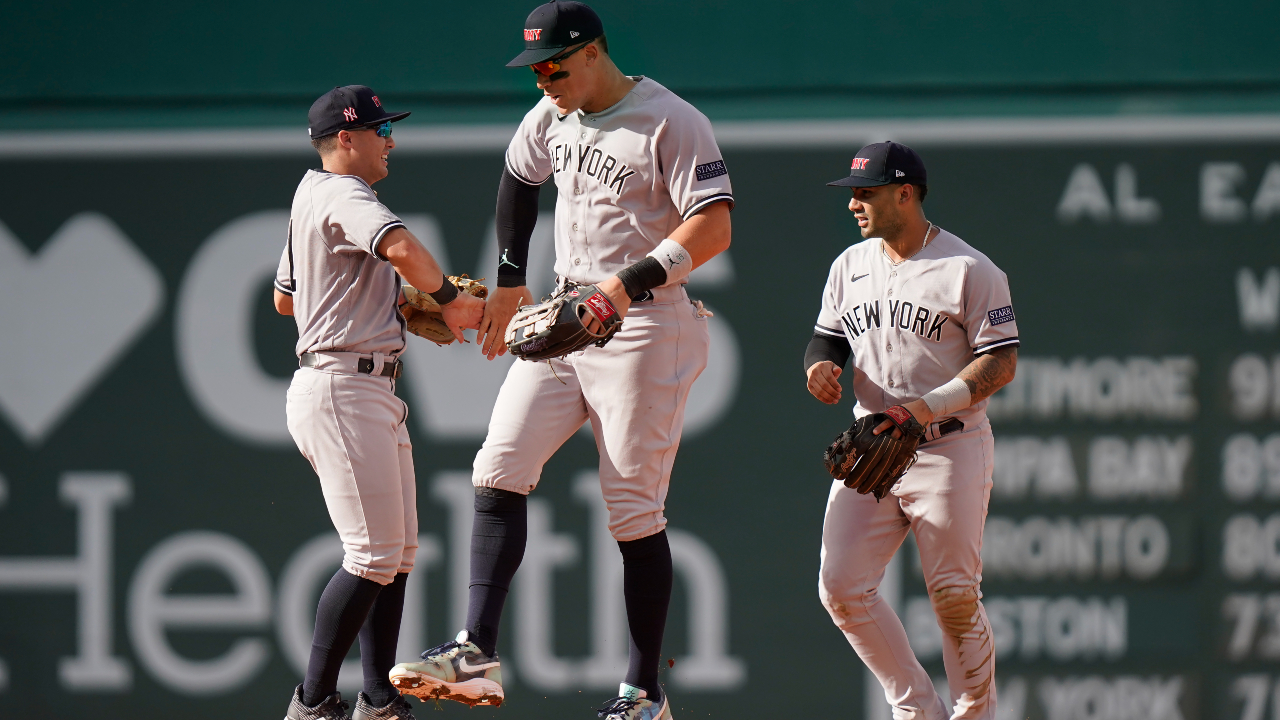 Yankees yankees mlb jersey black sweep Twins in doubleheader