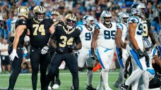 Jones Jr. scores twice, Saints&#8217; defence shuts down Panthers&#8217; Young in win