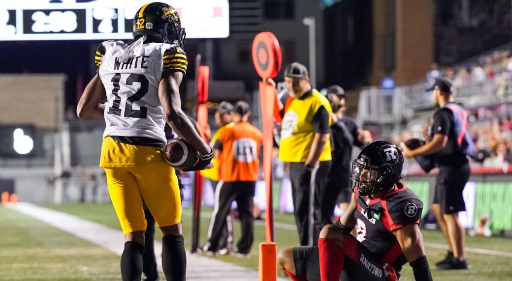 Tiger-Cats hang on for win over Redblacks, sweep season series