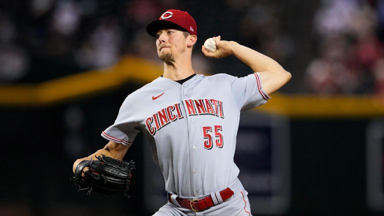 Cincinnati Reds starting pitcher Brandon Williamson throws against the Arizona Diamondbacks during the first inning of a baseball game, Thursday, Aug. 24, 2023, in Phoenix. (Matt York/AP)