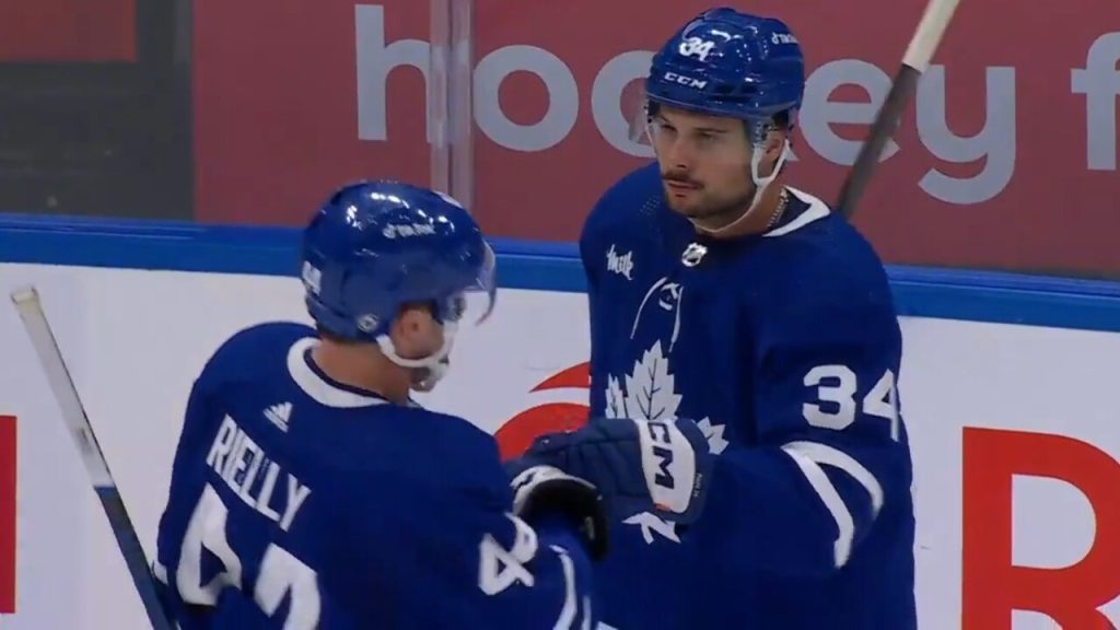 Matthews now at 58 goals, Maple Leafs clinch playoff spot in victory  against Canadiens