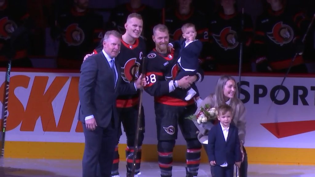 OH, WHAT A NIGHT! Senators veteran Claude Giroux hits 1,000 career points  in club's win