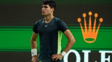 Frustrated Alcaraz smashes racket in three-set loss to Gael Monfils at Cincinnati Open