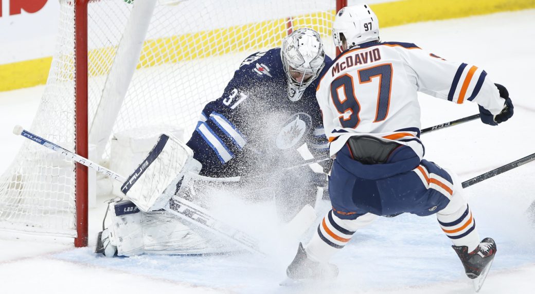 Player Props: Connors in spotlight as Jets’ Hellebuyck aims to stop Oilers’ McDavid