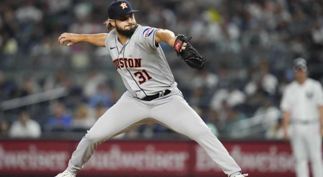 Astros rough up Rangers' Scherzer again, scoring 5 in 4 innings of ALCS Game  3