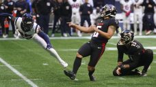 Ridder answers critics, Koo kicks last-second field goal as Falcons edge Texans