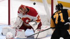 Flames served a lesson by Penguins stars in third-period collapse