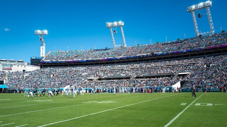 A general field view during a NFL football game between the Indianapolis Colts and Jacksonville Jaguars at EverBank Stadium, Sunday, October 15, 2023 in Jacksonville, Fla. (Alex Menendez/AP)