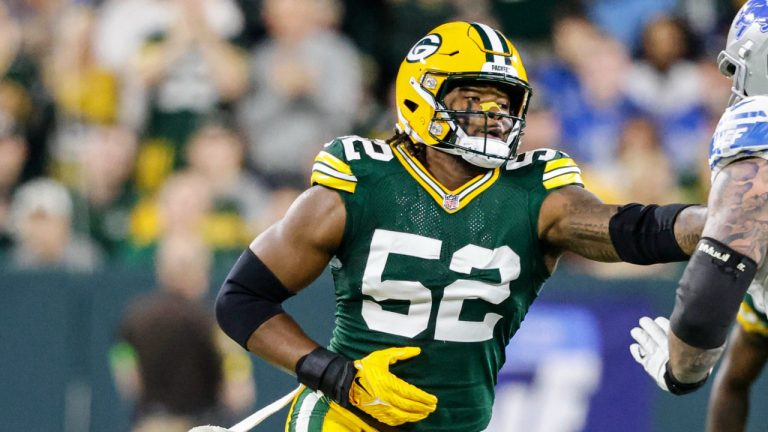 Green Bay Packers linebacker Rashan Gary (52). (Jeffrey Phelps/AP)