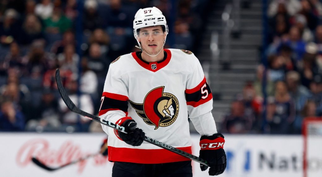 Senators forward Shane Pinto looks ahead after gambling suspension, trying season