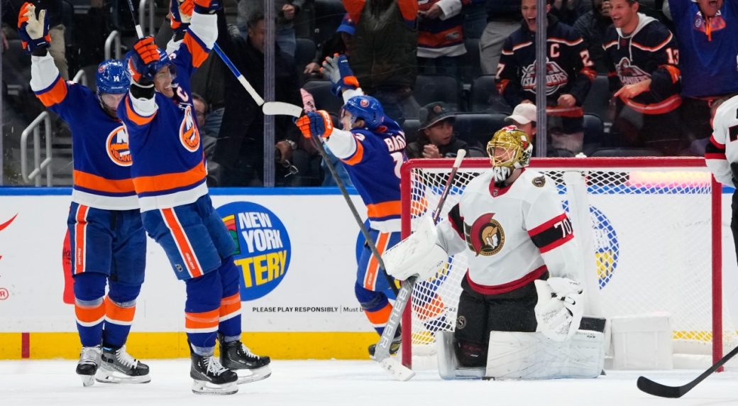 Slumping Senators losing streak hits three after loss to Islanders