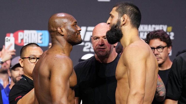 The UFC 294 co-main event sees former welterweight champion Kamaru Usman will look to become the first fighter to defeat Khamzat Chimaev when they meet in a middleweight title eliminator before an anticipated rematch between champions Islam Makhachev and Alexander Volkanovski.