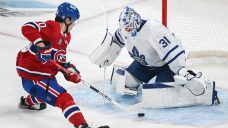 Maple Leafs call up goalie Jones on emergency basis, Samsonov out