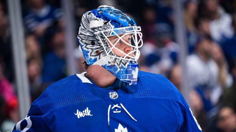 Joseph Woll of the Toronto Maple Leafs. (Mark Blinch/Getty Images)