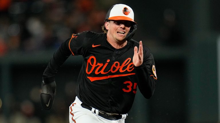 AL Rookie of the Year Gunnar Henderson and catcher Adley Rutschman had their contracts renewed by the Baltimore Orioles. (Julio Cortez/AP)