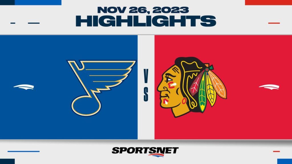 Blues 4-2 Blackhawks (Nov 26, 2023) Game Recap - ESPN