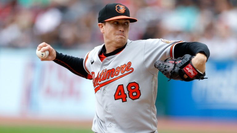 Baltimore Orioles starting pitcher Kyle Gibson is reportedly joining the St. Louis Cardinals. (Ron Schwane/AP)