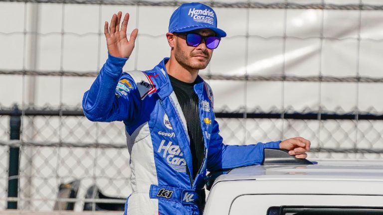 Chase Elliott is introduced before a NASCAR Cup Series Championship auto race at Phoenix Raceway, Sunday, Nov. 5, 2023, in Avondale, Ariz. (Darryl Webb/AP)