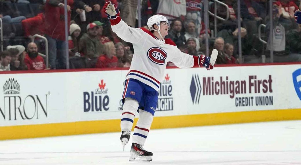 Caulfield Scores In Overtime As Canadiens Beat Red Wings