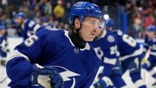 Lightning&#8217;s Koepke wearing neck guard following death of Adam Johnson