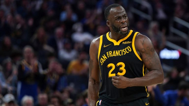 Golden State Warriors forward Draymond Green during an NBA basketball game against the Cleveland Cavaliers on Saturday, Nov. 11, 2023, in San Francisco. (Loren Elliott/AP Photo)