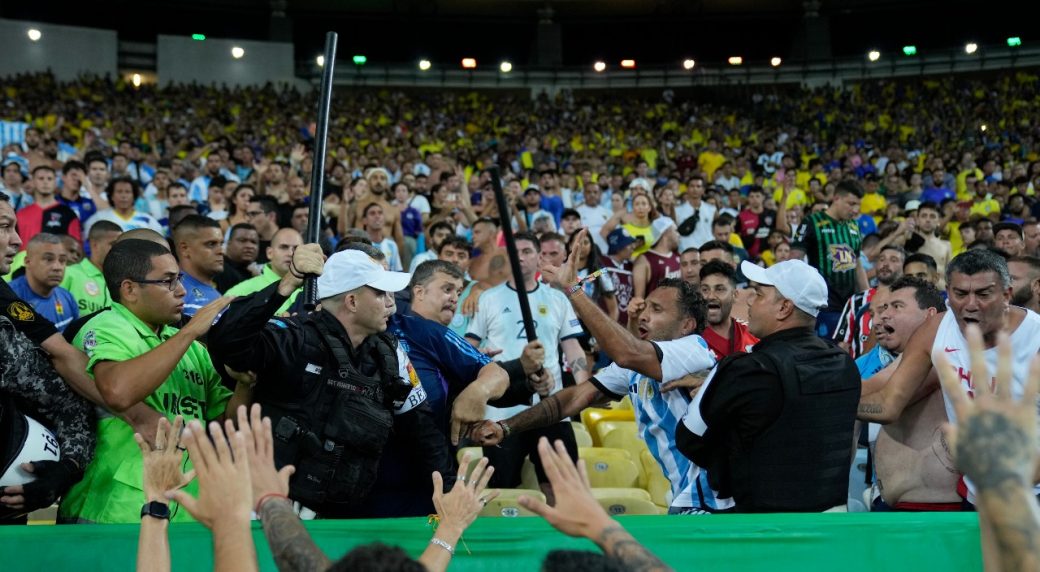 Brazil-Argentina delayed after fight breaks out between fans and