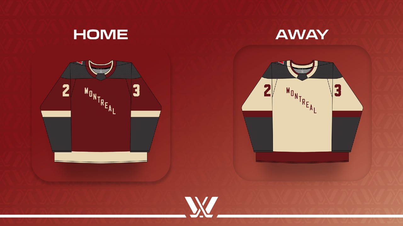 Montreal home and away jerseys. (PWHL)