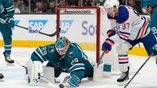 Oilers stumble once again in loss to lowly Sharks