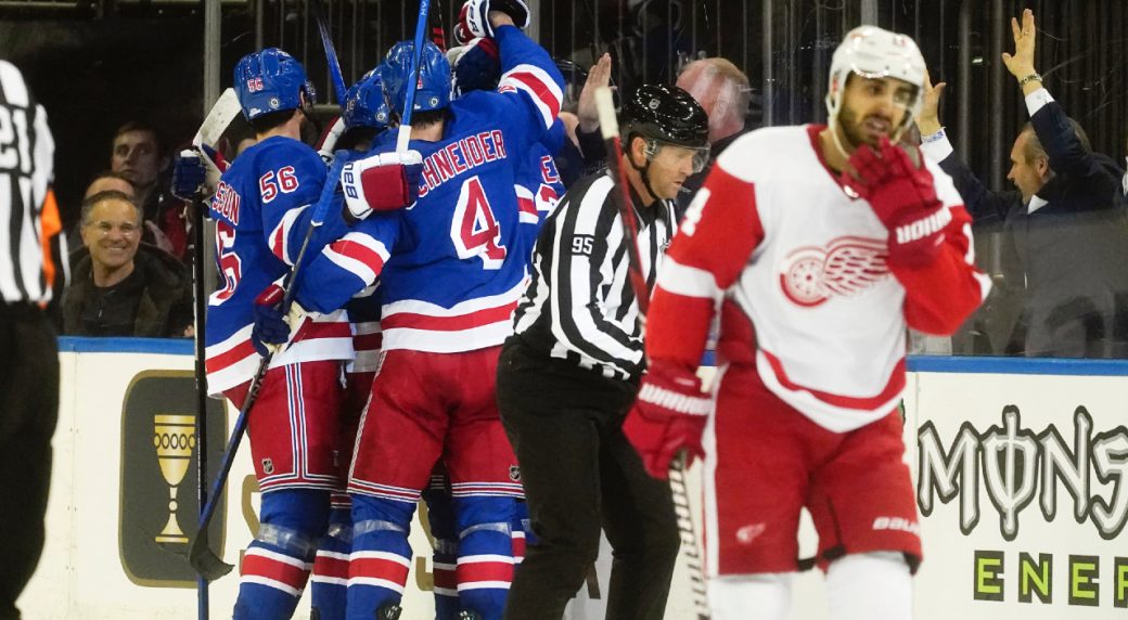 NHL Roundup: Jimmy Vesey breaks tie, Rangers rally to beat Red Wings