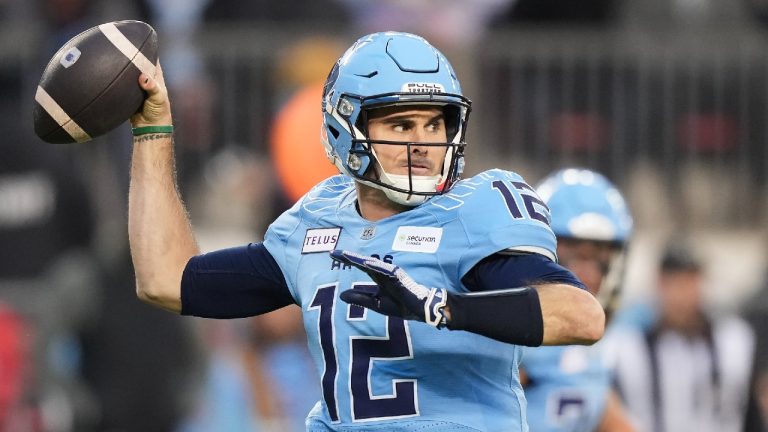 Toronto Argonauts quarterback Chad Kelly. (Nathan Denette/CP)