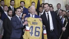 Biden honours Stanley Cup champion Vegas Golden Knights in the return of an NHL tradition