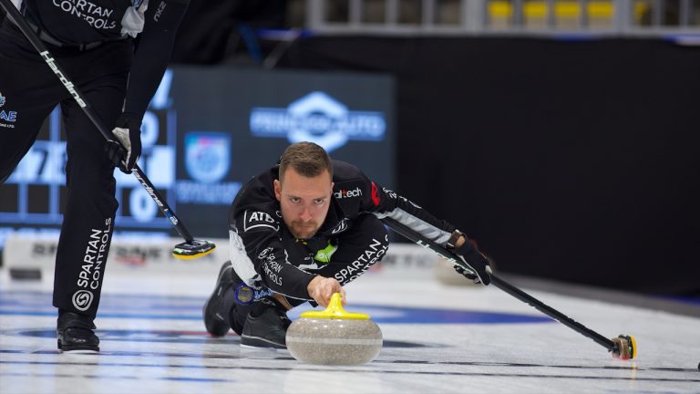 Brendan Bottcher in action at the KIOTI National on Wednesday, Nov. 8, 2023, in Pictou County, N.S. (Anil Mungal/GSOC)