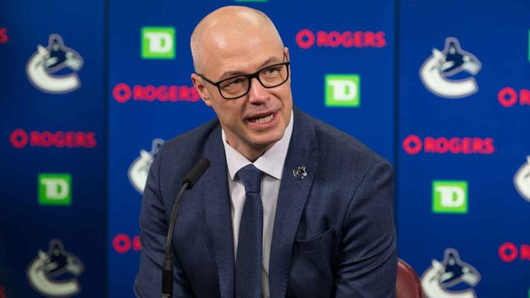 Vancouver Canucks general manager Patrik Allvin. (Derek Cain/Getty Images)