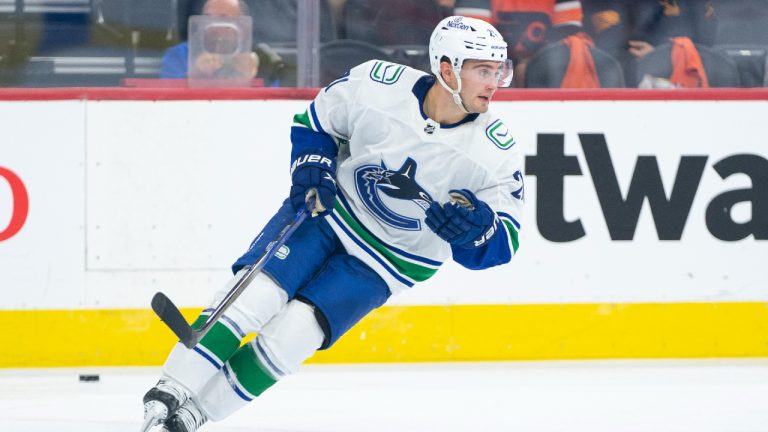 Vancouver Canucks' Nils Hoglander. (Chris Szagola/AP)