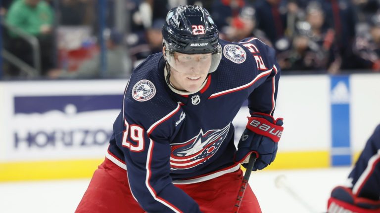 Columbus Blue Jackets forward Patrik Laine. (Jay LaPrete/AP)