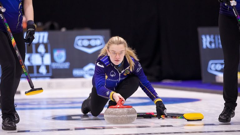 Isabella Wrana in action at the KIOTI National on Wednesday, Nov. 8, 2023, in Pictou County, N.S. (Anil Mungal/GSOC)